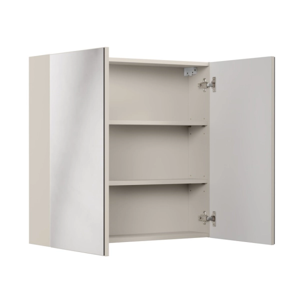 Szafka z lustrem 80 cm kaszmirowy mat Bella CASHMERE UN 84-80-2D, Comad